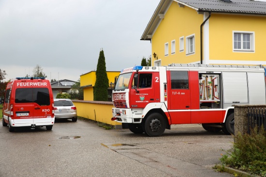 berflutungseinsatz in Weikirchen an der Traun stellte sich als Wasserschaden nach Rohrbruch heraus