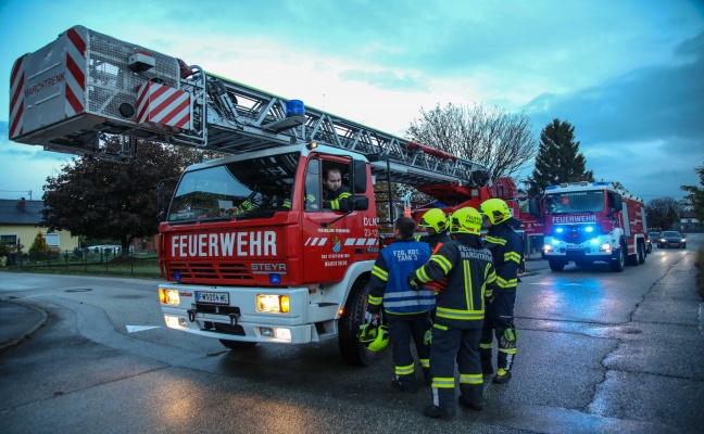 Brandverdacht in Tiefgarage: Lackierarbeiten lösten Einsatz der Feuerwehr in Marchtrenk aus