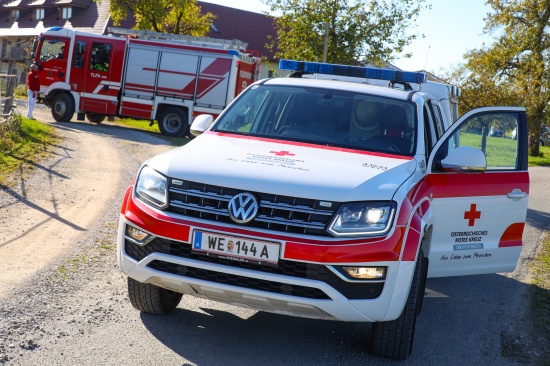 Feuerwehr zur Tragehilfe fr Rettung und Notarzt nach Sipbachzell alarmiert