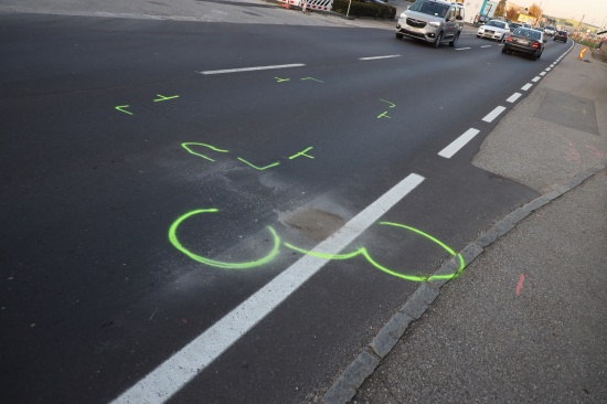 Auffahrunfall zwischen Moped und PKW auf Gmundener Strae in Edt bei Lambach