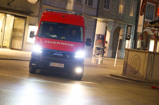 Feuerwehr bei Tierrettung in Wels-Innenstadt im Einsatz