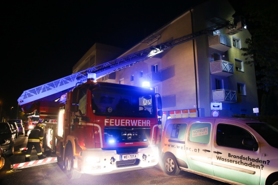 Nächtlicher Wohnungsbrand im Welser Stadtteil Vogelweide