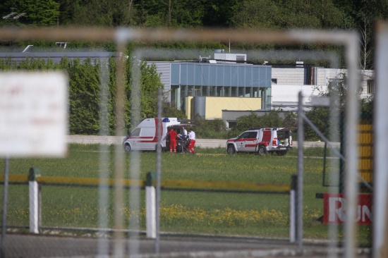 Notarzteinsatz bei Kutschenunfall auf Welser Trabrennbahn