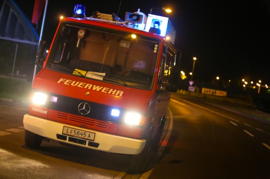 lspur am Welser Westring durch Feuerwehr rasch gebunden