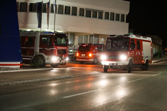 Brandmeldeauslsung durch technischen Defekt an einer Maschine