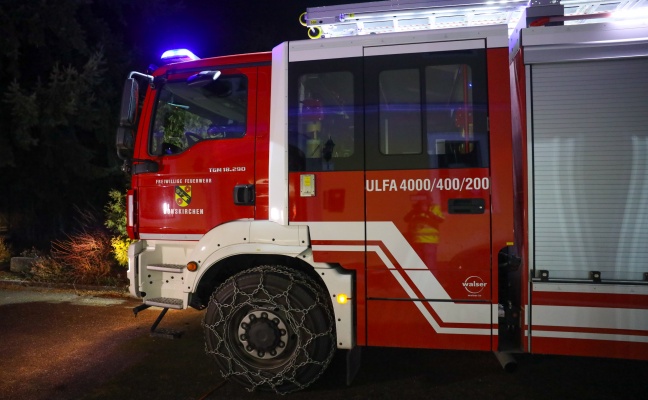 Brand eines  Stromzählers im Hausverteilerkasten in Gunskirchen