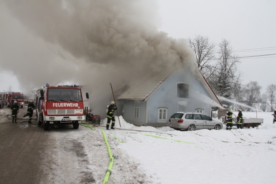 Einfamilienhaus in Irnharting abgebrannt