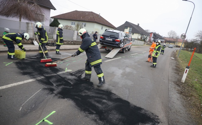 Kollision zweier Fahrzeuge in Pichl bei Wels