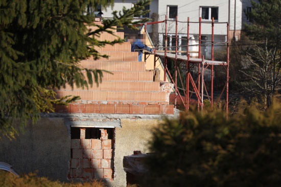 Personenrettung nach Unfall auf Baustelle in Sierning