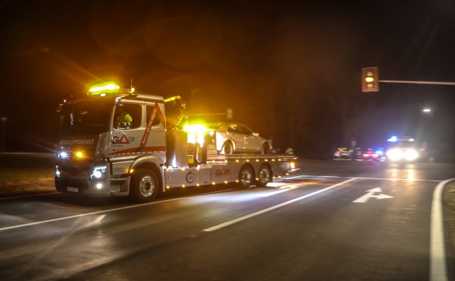 Verkehrsunfall im Kreuzungsbereich der Wiener Strae bei Gunskirchen