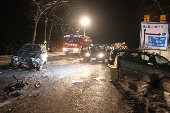 Verkehrsunfall mit mehreren Verletzten in Bad Schallerbach
