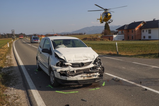 Schwerer Auffahrunfall bei Vorchdorf fordert zwei Verletzte