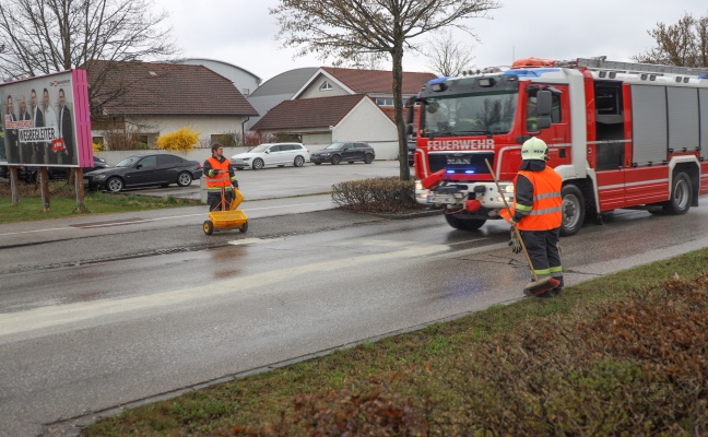 lspur in Wels-Lichtenegg fhrte zu Sachschadenunfall