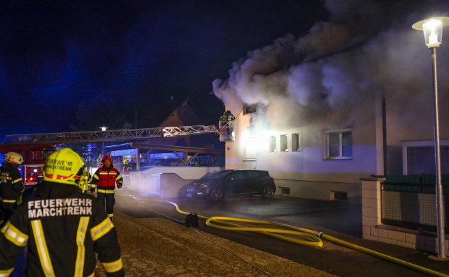 Ausgedehnter Küchenbrand in einem Wohnhaus in Marchtrenk