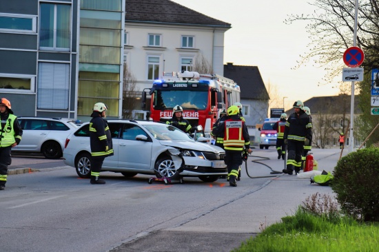Verkehrsunfall im Ortsgebiet von Lasberg fordert zwei Verletzte