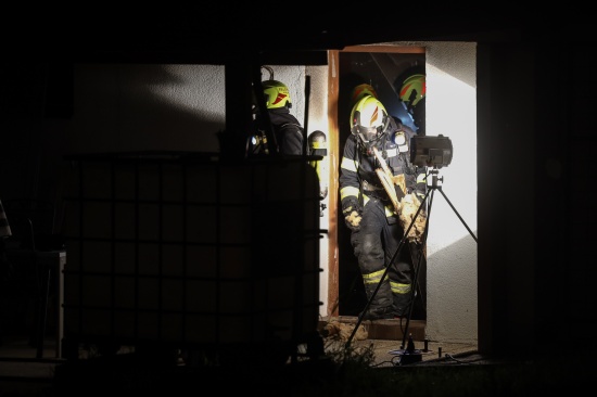Brand im Bereich eines Saunaraumes in einem Wohnhaus in Schlierbach