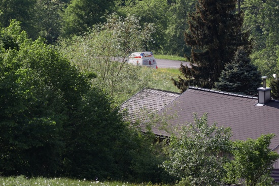 Verkehrsunfall auf hhergelegenem Weg in Steinbach an der Steyr