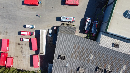 Brand bei Entsorgungsunternehmen in Redlham
