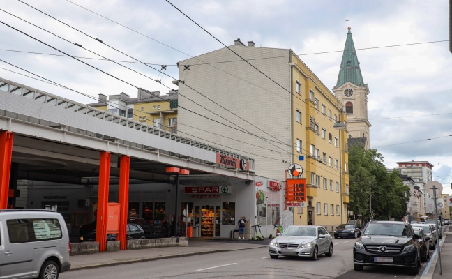 Raubüberfall auf Tankstelle in Linz-Innere Stadt