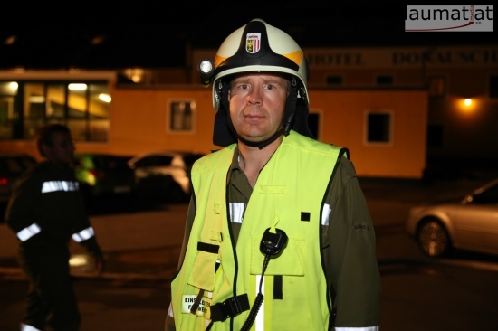Josef Ratzenbck, Einsatzleiter der Feuerwehr Haibach ob der Donau
