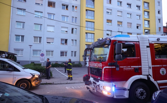 Meldung über stechenden Geruch in Mehrparteienwohnhaus in Wels-Neustadt führte zu Feuerwehreinsatz