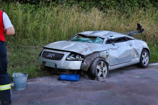 Schwerer Verkehrsunfall in St. Stefan-Afiesl forderte eine verletzte Person
