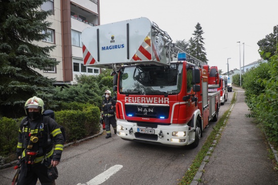 Angebranntes Kochgut in einer Wohnung sorgt f�r Einsatz in Wels-Vogelweide