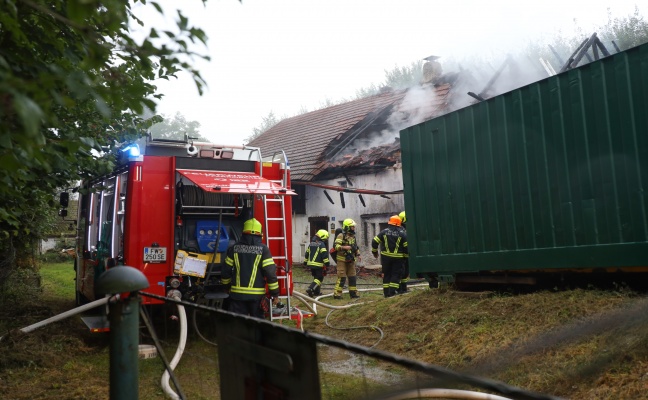Brand eines abgelegeneren Wohnhauses in Pfarrkirchen bei Bad Hall