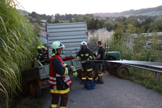 Realistisch gestaltete Einsatzbung der Feuerwehr in Pichl bei Wels sorgte kurzzeitig fr Aufregung