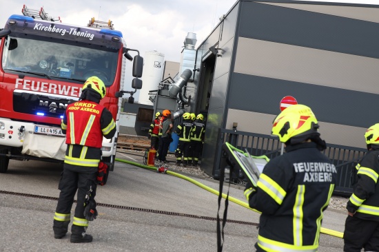 Brand in einer Absauganlage bei einem Unternehmen in Kirchberg-Thening