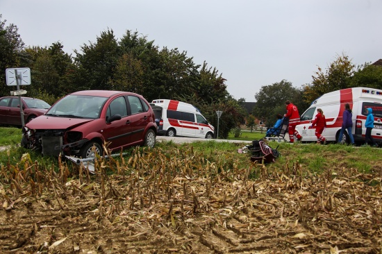 Verkehrsunfall in Steinerkirchen an der Traun fordert zwei Verletzte