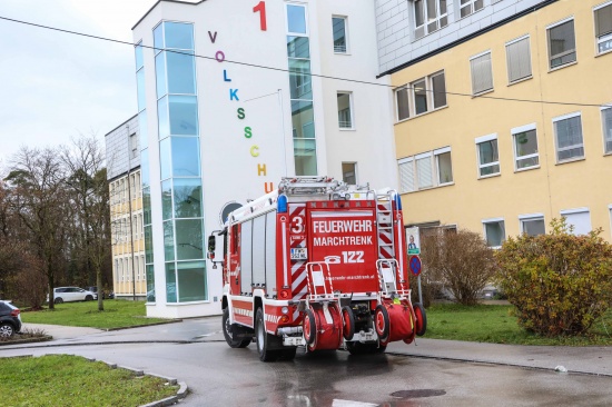Brandverdacht in einem Schulgebude in Marchtrenk