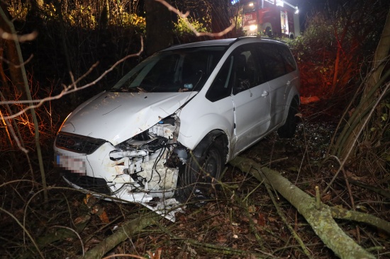 PKW in Rottenbach von Strae abgekommen und in Struchern gelandet