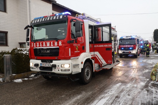 Verrauchter Keller in einem Einfamilienhaus in Gunskirchen sorgte fr Einsatz der Feuerwehr