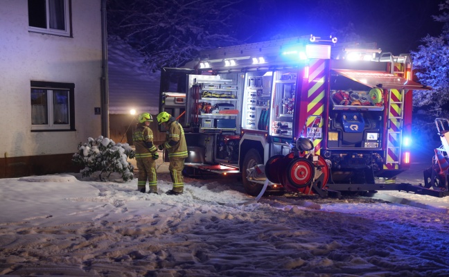 Brand im Heizraum eines Wohnhauses in Haag am Hausruck durch zwei Feuerwehren schnell gelscht