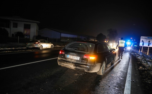 Kollision dreier PKW auf Wiener Strae bei Marchtrenk