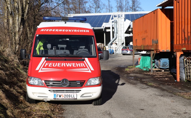 Brandeinsatz bei Unternehmen in Niederneukirchen