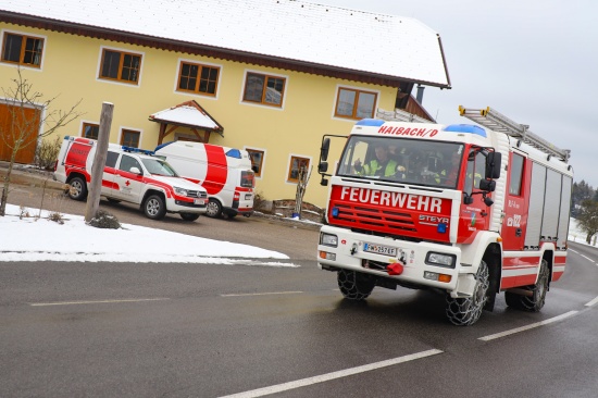 Personenrettung nach Forstunfall in Haibach ob der Donau