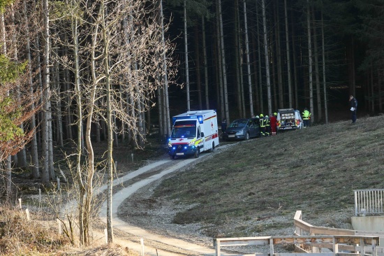 Personenrettung nach schwerem Forstunfall in Mehrnbach