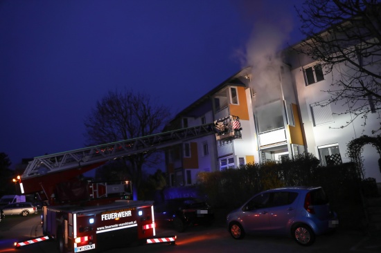 Kchenbrand in einer Wohnung eines Mehrparteienwohnhauses in Marchtrenk