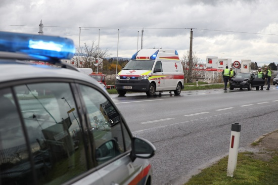 Auffahrunfall mit vier Fahrzeugen auf Wiener Strae bei Marchtrenk fordert einen Verletzten