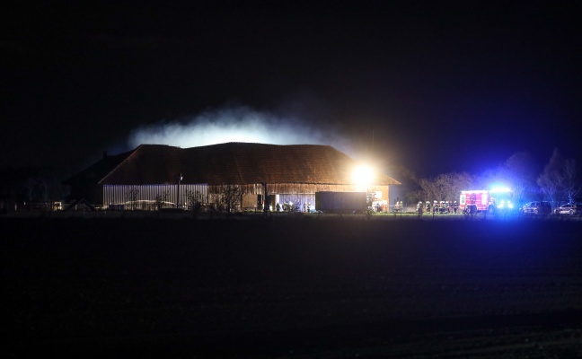 Dritter Brand: Diesmal Feuer im Lagerraum eines landwirtschaftlichen Gebudes in Marchtrenk