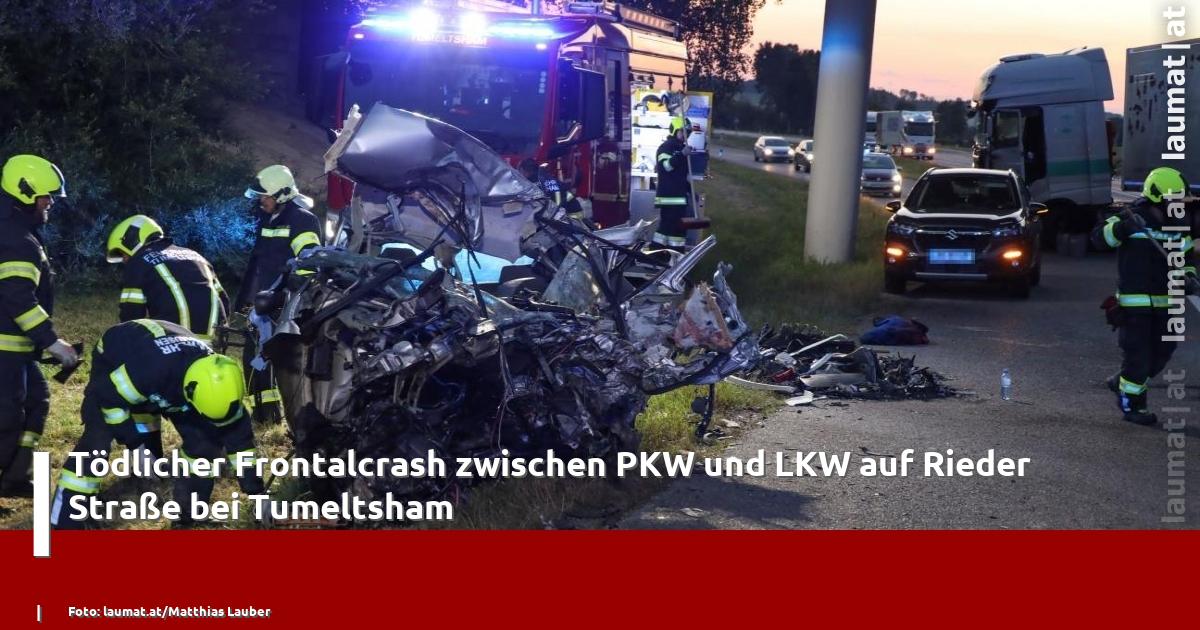 Tödlicher Frontalcrash Zwischen PKW Und LKW Auf Rieder Straße Bei ...