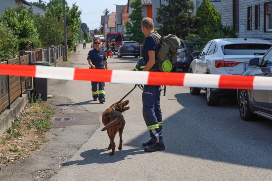 Groangelegte Suchaktion nach abgngiger Person in Leonding