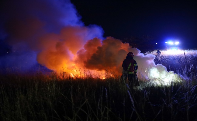 Flurbrand in Wels-Neustadt sorgt fr Einsatz der Feuerwehr