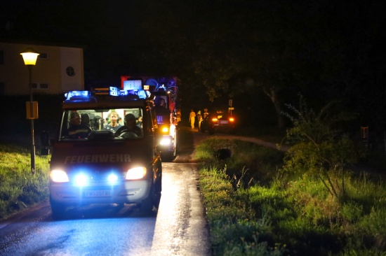 Scheinbar schwerer Unfall in Ried im Innkreis stellte sich als PKW im Graben heraus