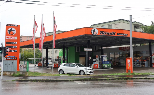 Versuchter Raubüberfall auf Tankstelle in Linz-Kaplanhof