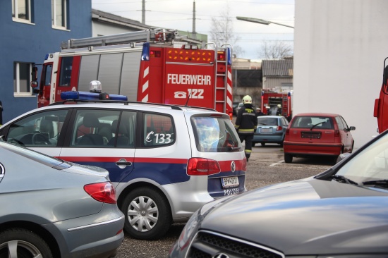 Brandeinsatz in einem Firmengebude in Wels-Vogelweide