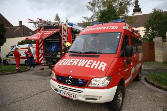 Drei Feuerwehren bei Kchenbrand in Kremsmnster im Einsatz