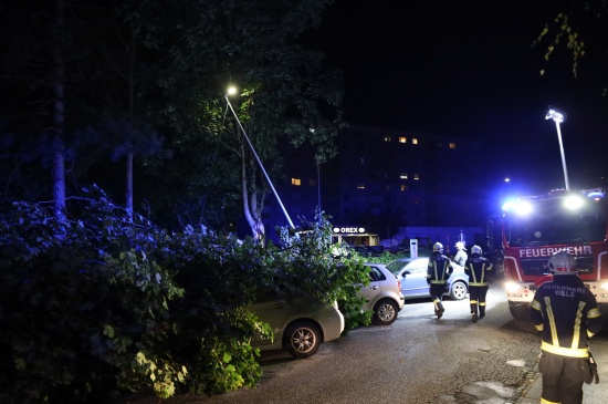 Sturmben bei Wetterumschwung sorgten fr einige Sturmeinstze in Obersterreich